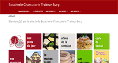 Desktop Screenshot of boucherie-charcuterie-burg.com